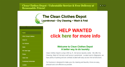 Desktop Screenshot of cleanclothesdepot.com