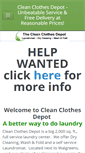 Mobile Screenshot of cleanclothesdepot.com