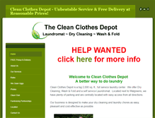 Tablet Screenshot of cleanclothesdepot.com